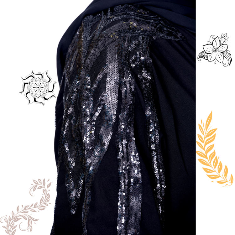 عباية سادة مطرزة