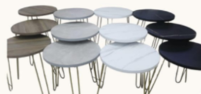 طقم طاولات سيرفس 3 قطع 