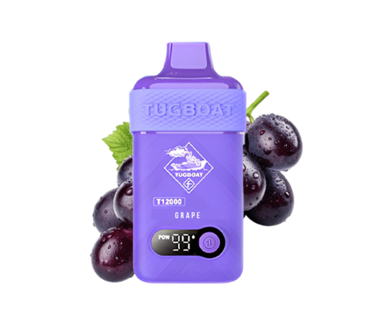 TUGBOAT Grape  -  12,000 Puffs - Disposable Vape
