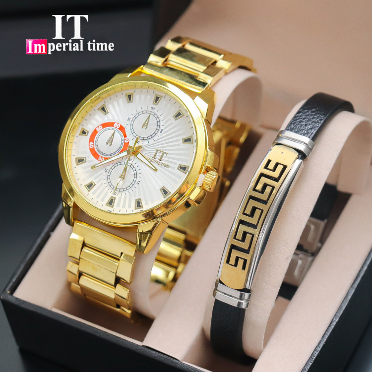 ساعه رجالية مع سوارة