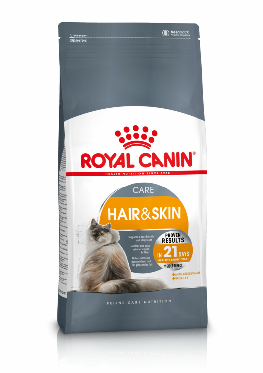 Royal Canin Hair & Skin ( with 4 wet food pouches )