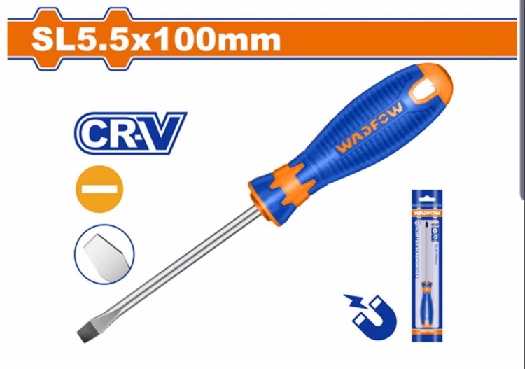 مفك عادي 5"(WSD1265CRV) WADFOW عدد 12