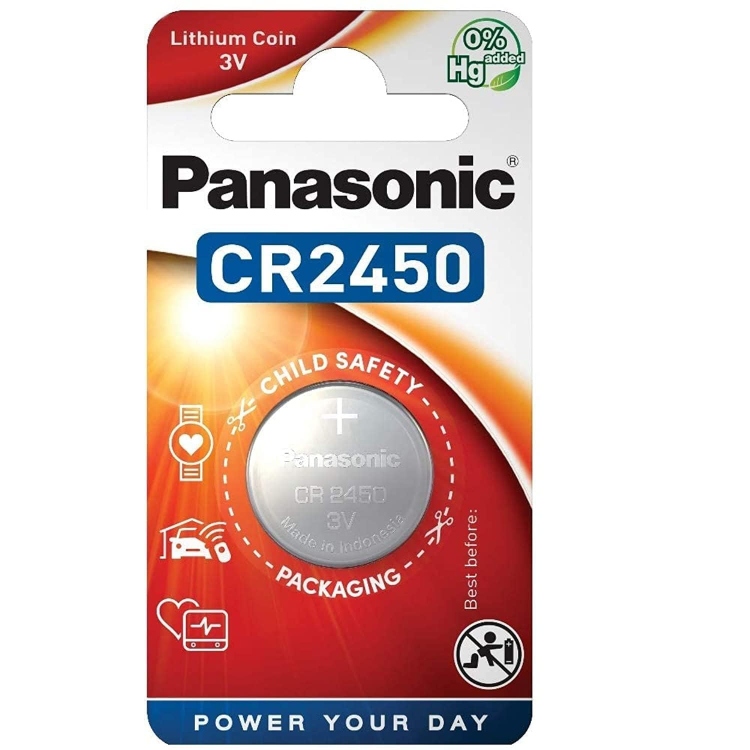 بطارية مفتاح سيارة CR2450 Panasonic اصلي 