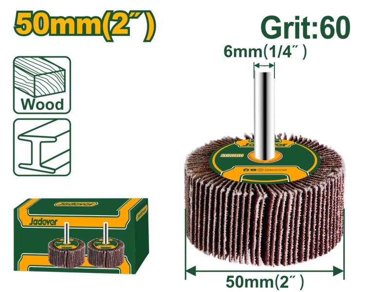 ورق حف مدرج على درل 2" نمرة 60 Jadever (JDYW5002)