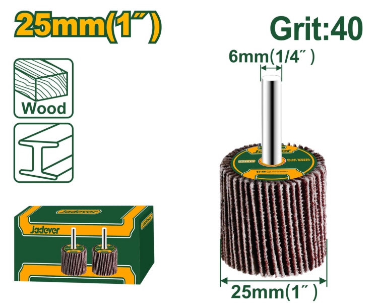 ورق حف مدرج على درل جاديفر 1" نمرة 40 (JDYW2501)