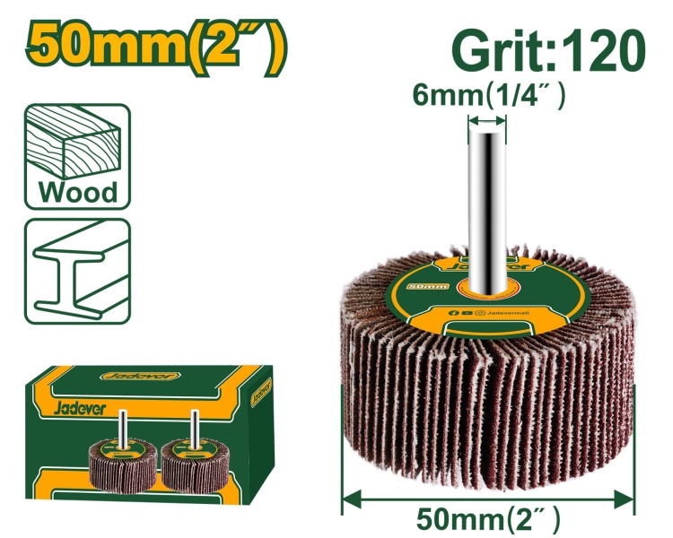 ورق حف مدرج على درل جاديفر 2" نمرة 120(JDYW5004)