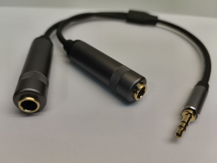 تحويلة AUX 3.5mm to 6.35mm Female 