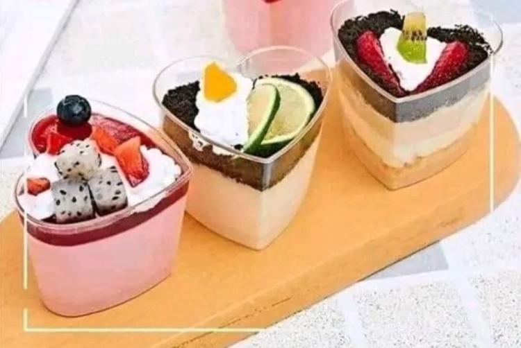 كاسات كرستال للحلويات عدد 24