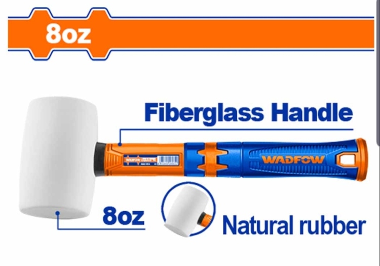 شاكوش بلاط ربر أبيض يد فيبر 450غم (WHM7304) WADFOW 