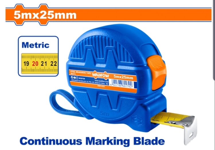 متر قياس 5M*25mm (WMT4331) WADFOW  عدد 12