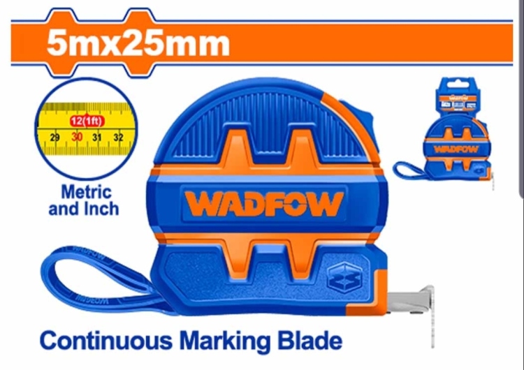 متر قياس 25ملي  5M   (WMT1231)  جودة عالية  WADFOW 