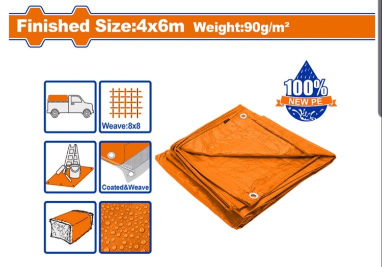 شادر مشمع برتقالي 6*8 م (WTQ0968) WADFOW 