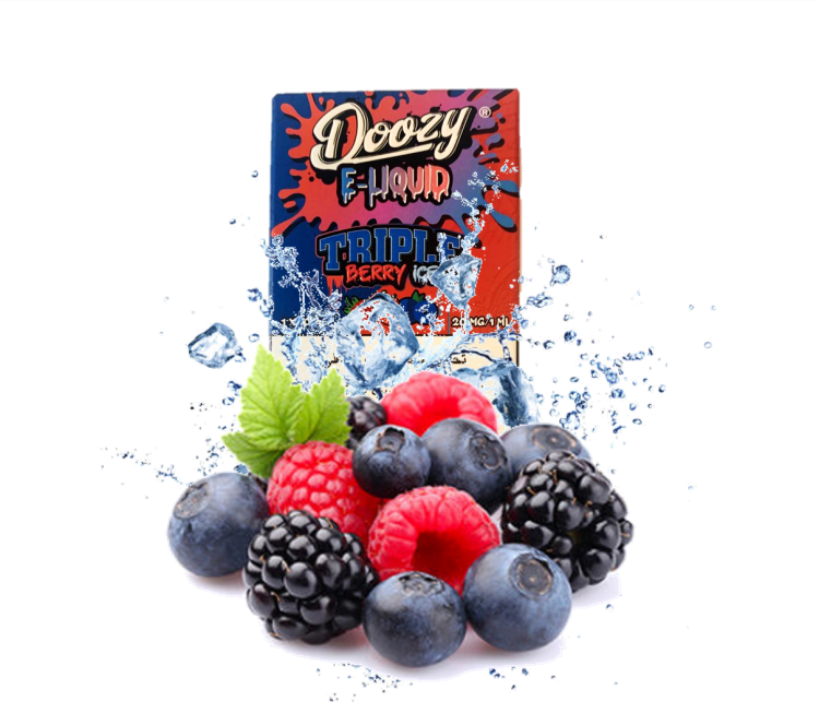 Doozy Juice  - Trippel Berry  Ice - SaltNic -  Vape Juice - 10ml - 20mg Nicotine 