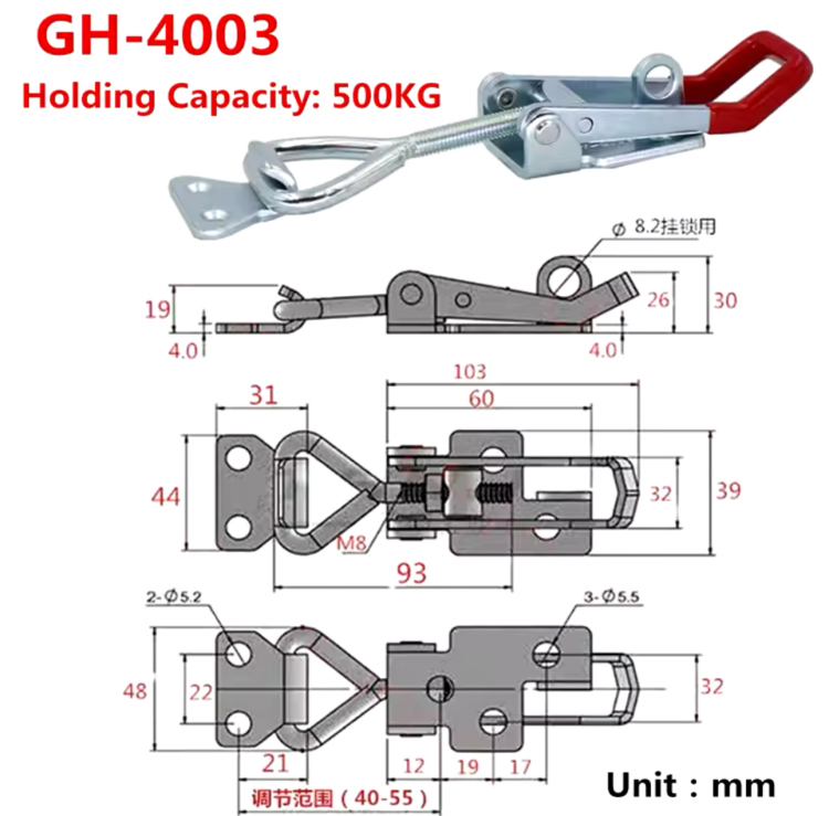 دلاية اغلاق صناعي وسط مع حلقة قفل GH-4003