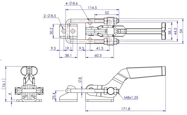 دلاية اغلاق صناعي كبيرة GH-40341