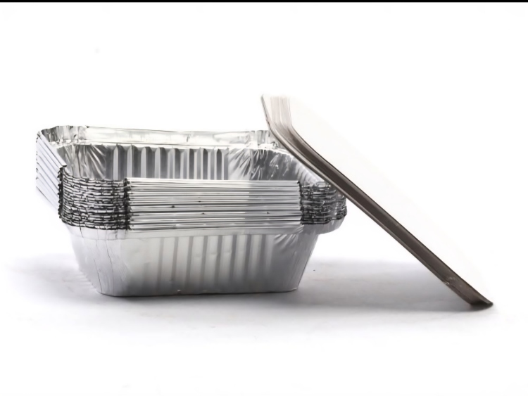 صصحن قصدير صغير 13×10 سم ارتفاع 4سم مع غطاء