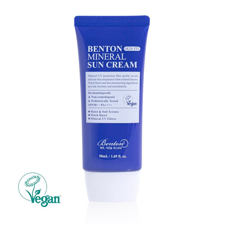 Benton, Skin Fit Mineral Sun Cream SPF50+/PA++++ 50mL 