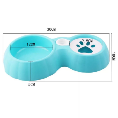 صحن طعام وماء