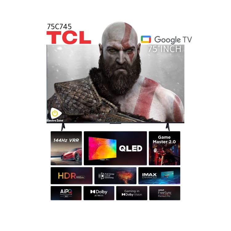 شاشة TCL الذكية 75 بوصة 
