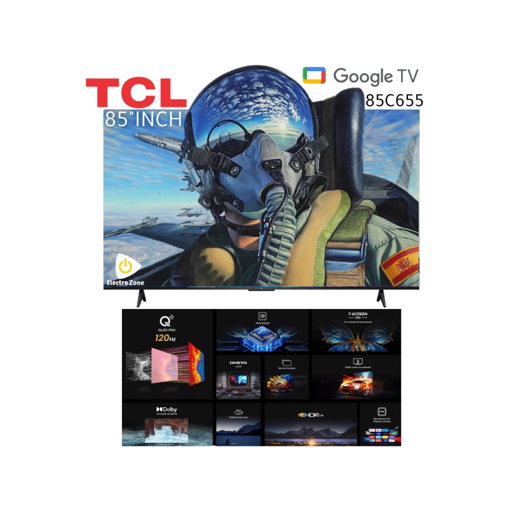 شاشة TCL الذكية 85 بوصة