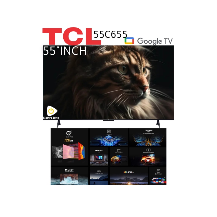 شاشة TCL الذكية 55 بوصة