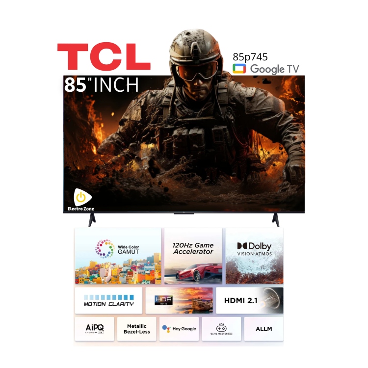 شاشة TCL الذكية 85 بوصة