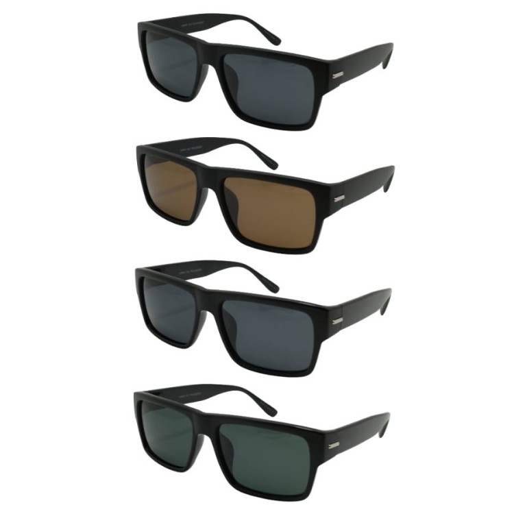 EyeframesInt-THE-11540894-P, Polarized square men Sunglasses, Assorted Colors 