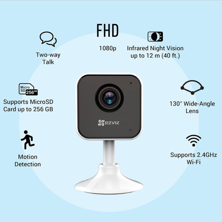 كاميرا مراقبة واي فاي داخلي H1c 2MP بدعم NRR EZVIZ 