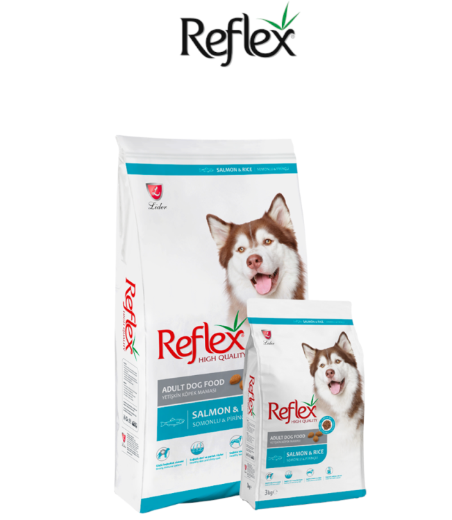 ريفليكس طعام كلاب بالغه بنكهة السمك و الارز