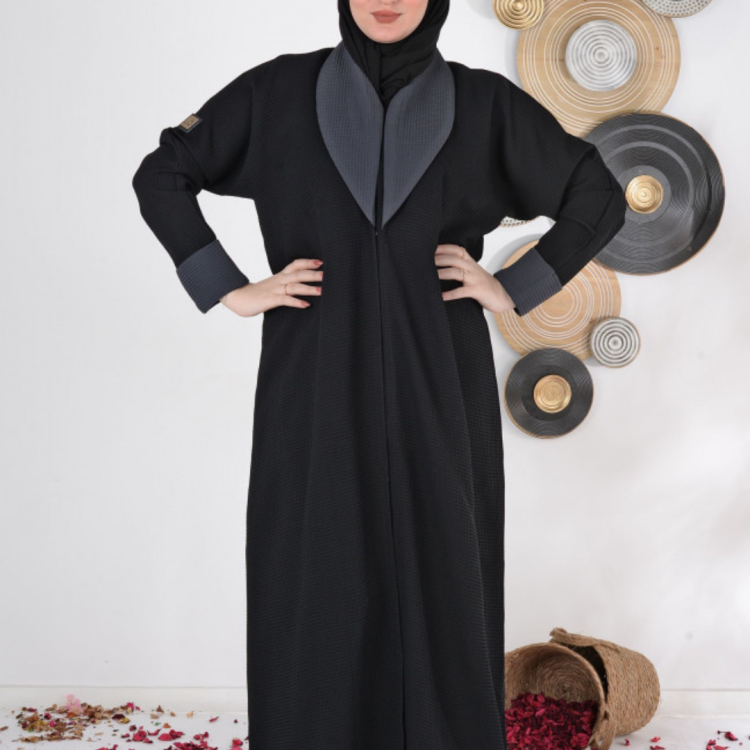 عباية كريب رصاصي 