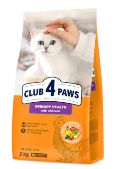 كلوب فور باوز - للعناية بالمسالك البوليه طعام جاف للقطط بنكهة الدجاج