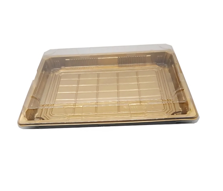 سوشي ذهبي قياس 25×18 ارتفاع 5 سم 