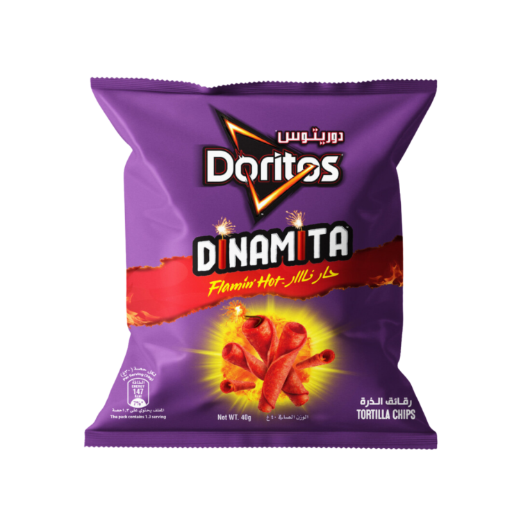 دوريتوس حار نار رقائق ذرة 40غم
