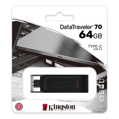 FLASH KINGSTON 64GB USB-C 3.2 DT70