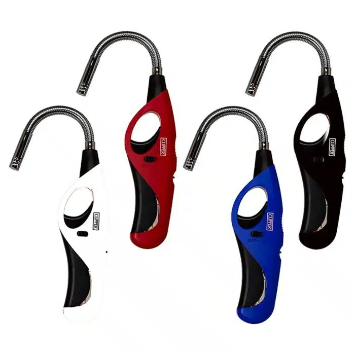 CLIPPER Wave Flexible Lighter -  long reach flexible neck  - Assorted Colors 