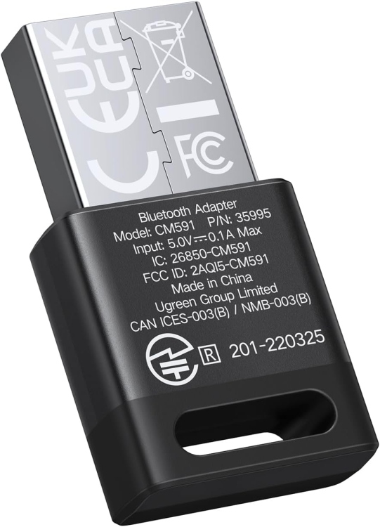 UGREEN BLUETOOTH 5.3 USB ADAPTER CM591 90225