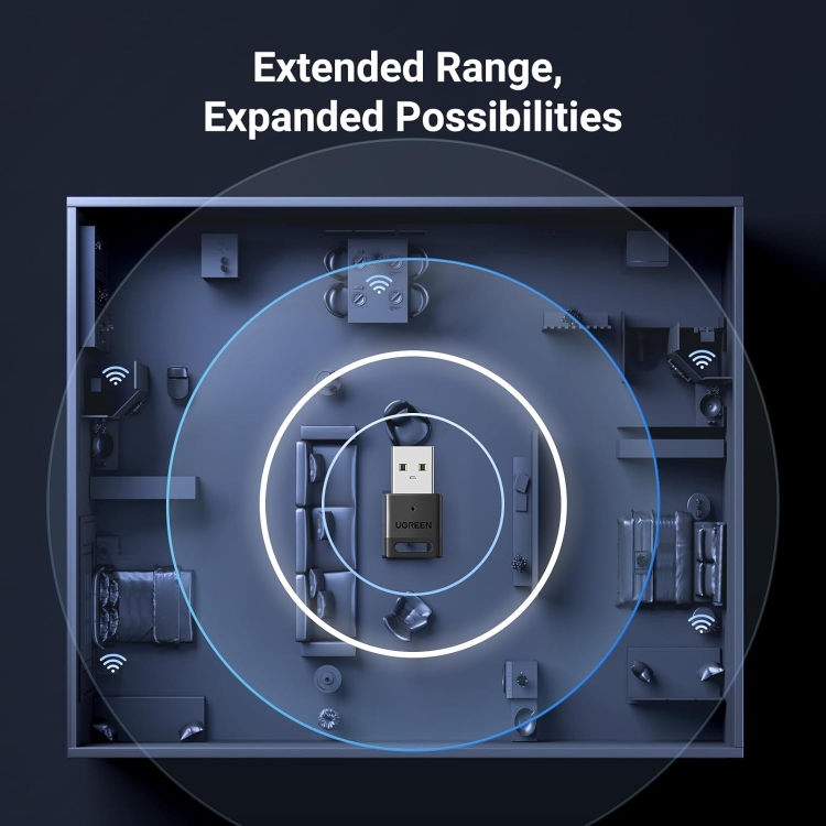 UGREEN BLUETOOTH 5.3 USB ADAPTER CM591 90225