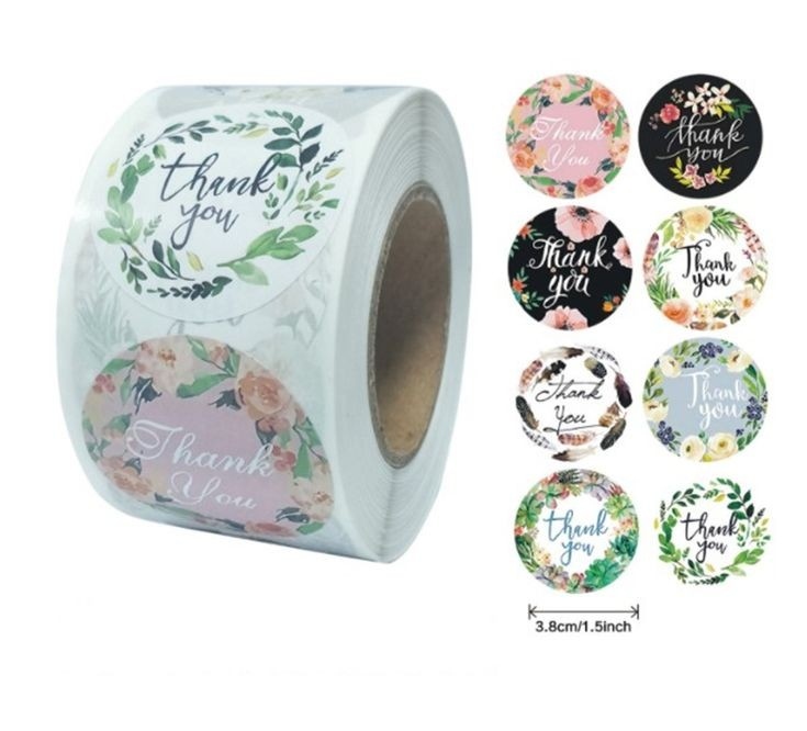 ستكرز لا صق 3.8 سم ٥٠٠ قطعه 