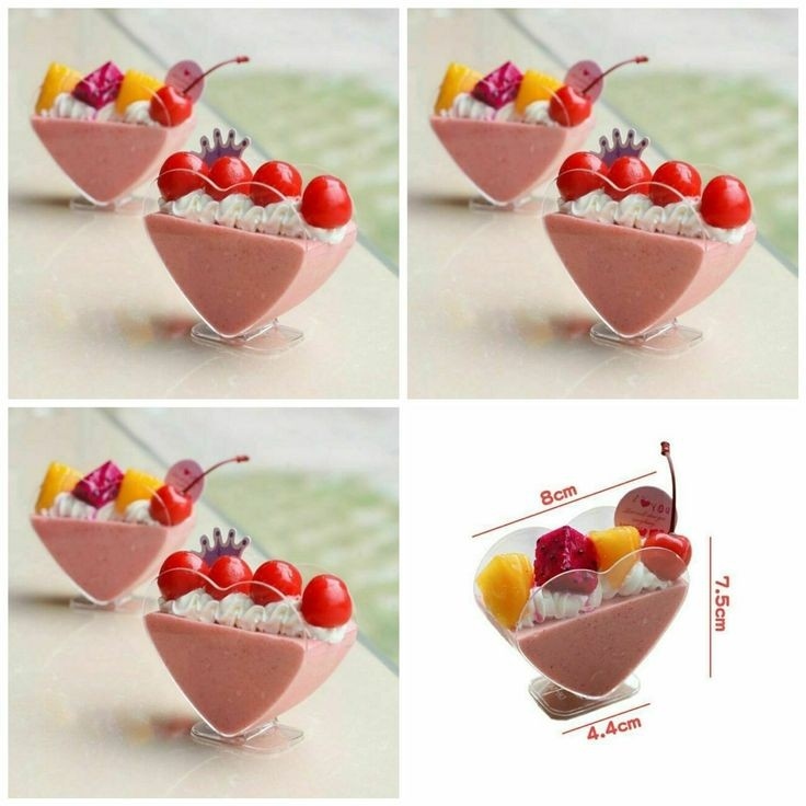  كاسات كرستال للحلويات 10 قطع