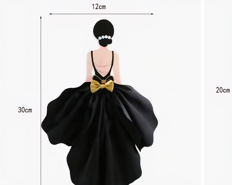 تغريسه كيك كرتون مع ستان عروس 