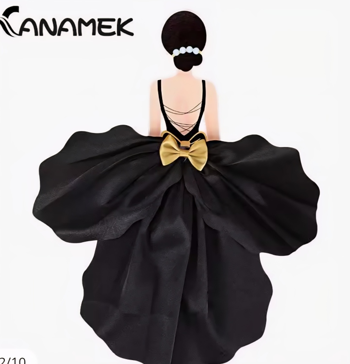 تغريسه كيك كرتون مع ستان عروس 