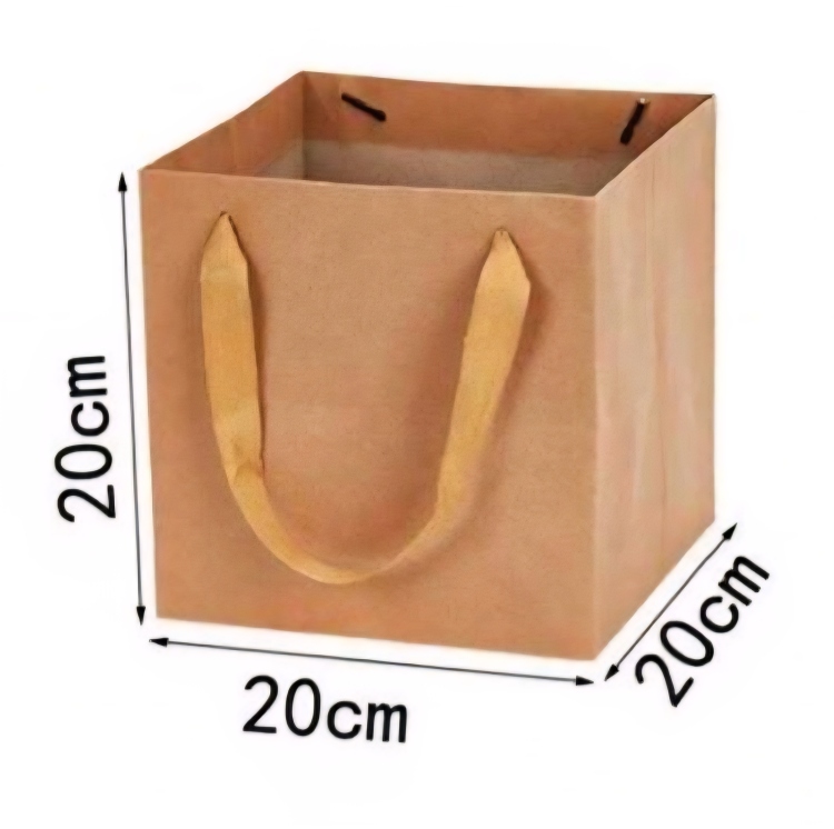 اكياس كرتون قاعده  عريضه 20×20سم عدد 12 حبه 