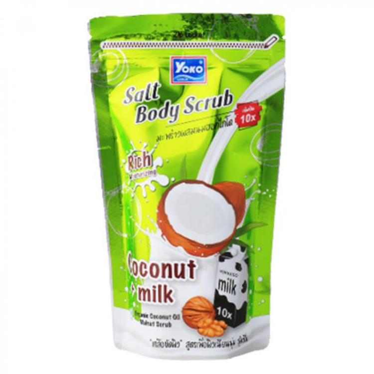 مقشر جسم يوكو 350 جرام حليب جوز الهند YOKO Salt Body Scrub Coconut Milk 350g