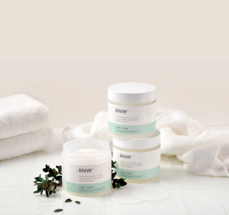RNW, DER. PORE Peeling Toner Pad Mild