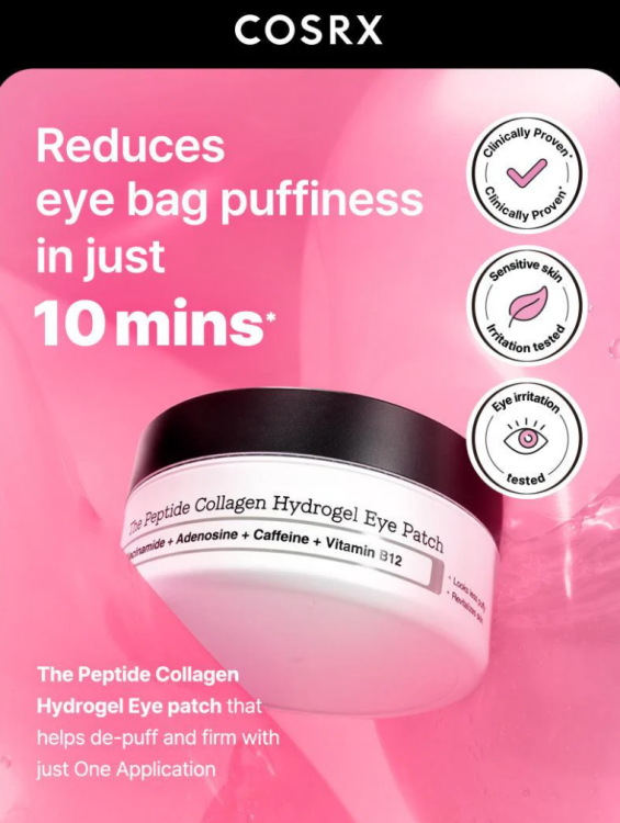 COSRX, The Peptide Collagen Hydrogel Eye Patch