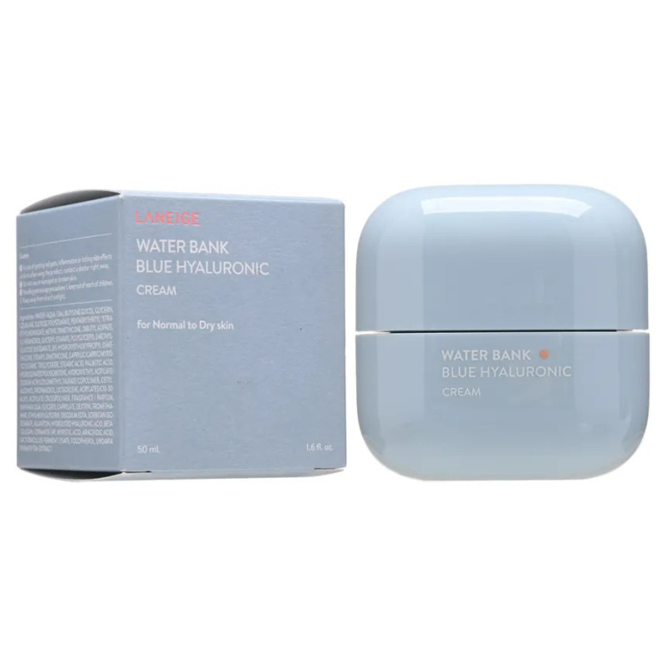LANEIGE, Water Bank Blue Hyaluronic Cream  2 Types - لانيج,  كريم مرطب بحمض الهايلورونيك نوعين بشرة 