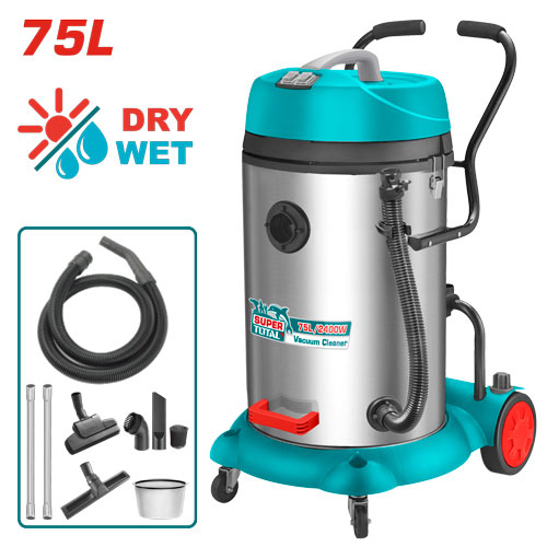 Total TVC24751 Vacuum cleaner مكنسة / هوفر صناعي 2 ماتور 2400 واط 75 لتر