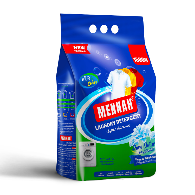 منه مسحوق غسيل 1500 غرام /  MENNAH 
