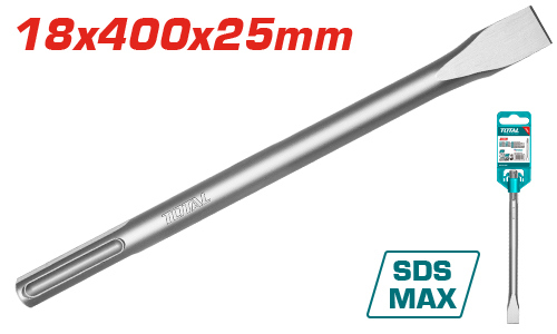 TOTAL TAC15221821 SDS max chisel 18 X400X 25mm ازميل مبسط