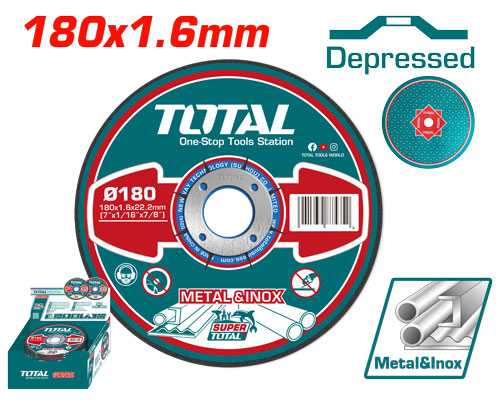 Total TAC2161802 فيبر قص حديد 7 انش رفيع